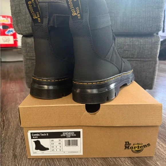 Dr. Martens Black Tactical Men's Boots - Picture 3 of 5